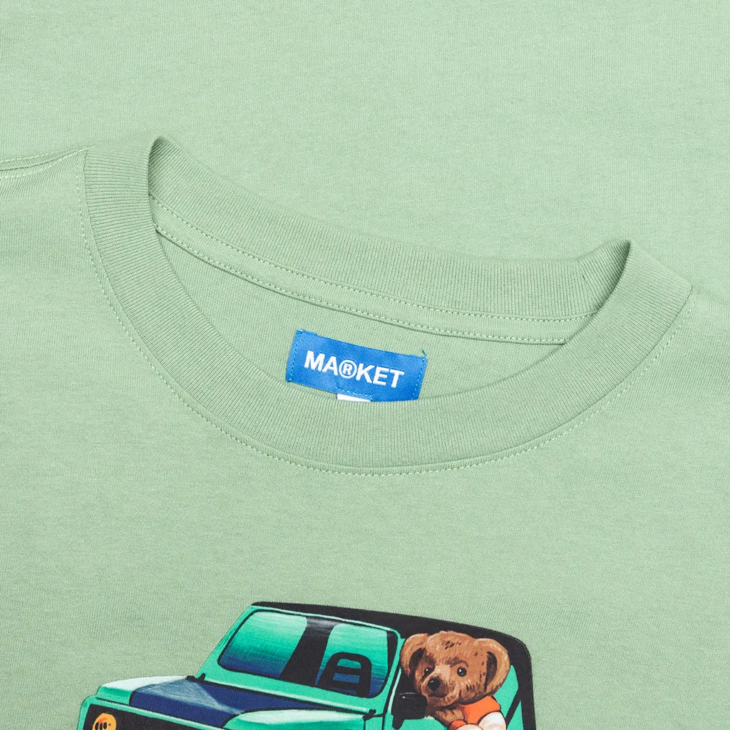 4X4 Bear T-Shirt - Basil