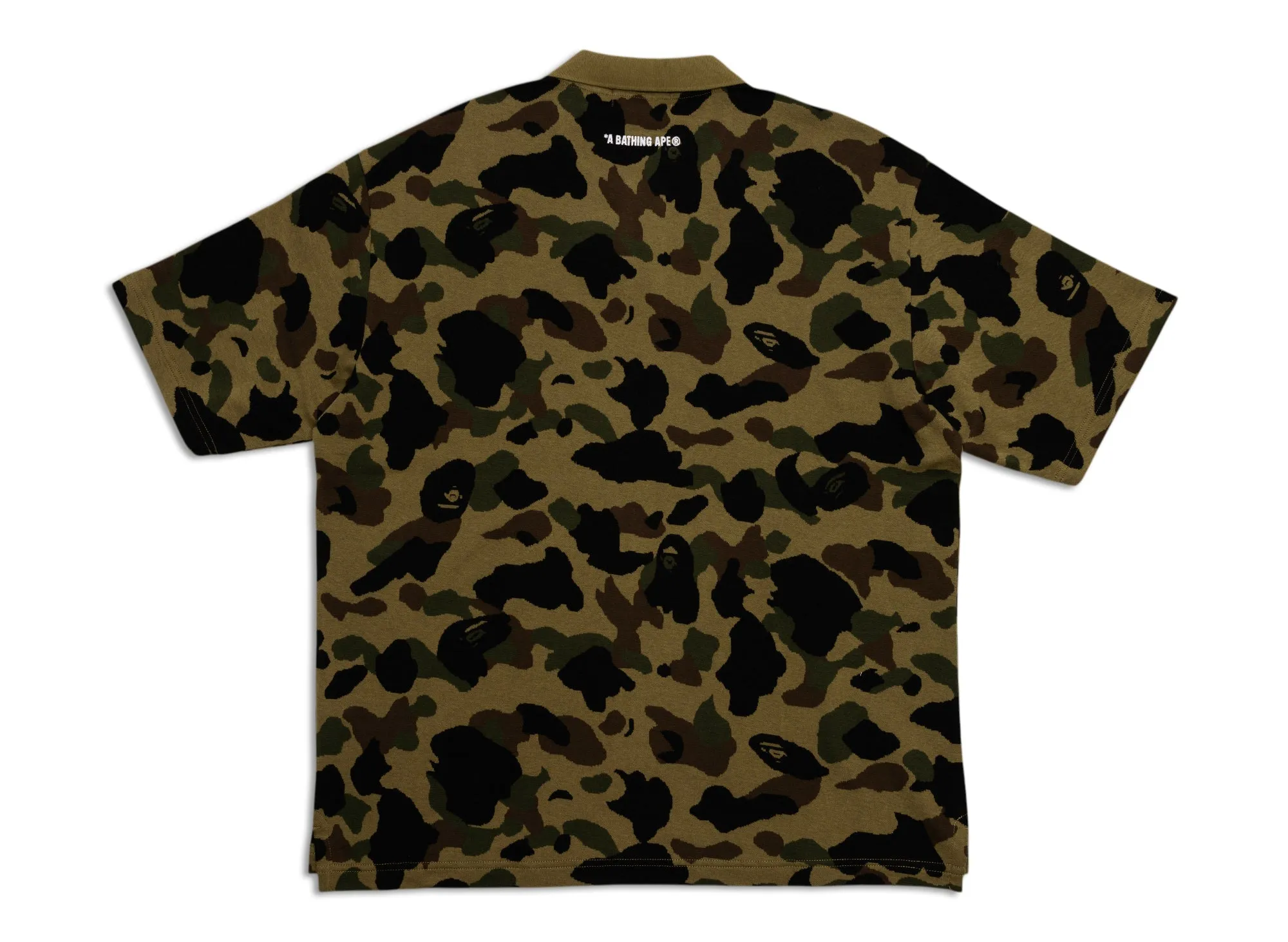 A Bathing Ape 1st Camo Jacquard Polo Shirt xld