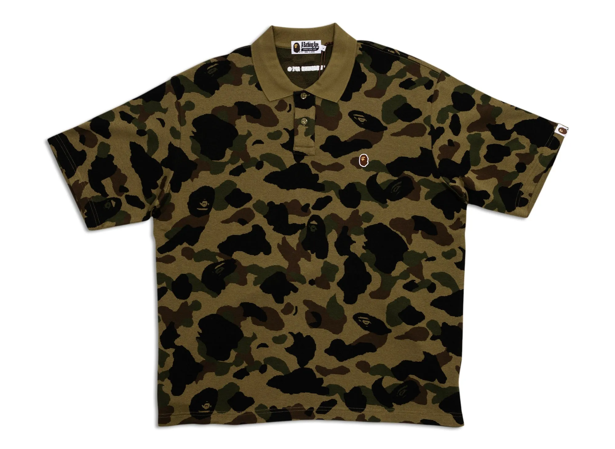 A Bathing Ape 1st Camo Jacquard Polo Shirt xld