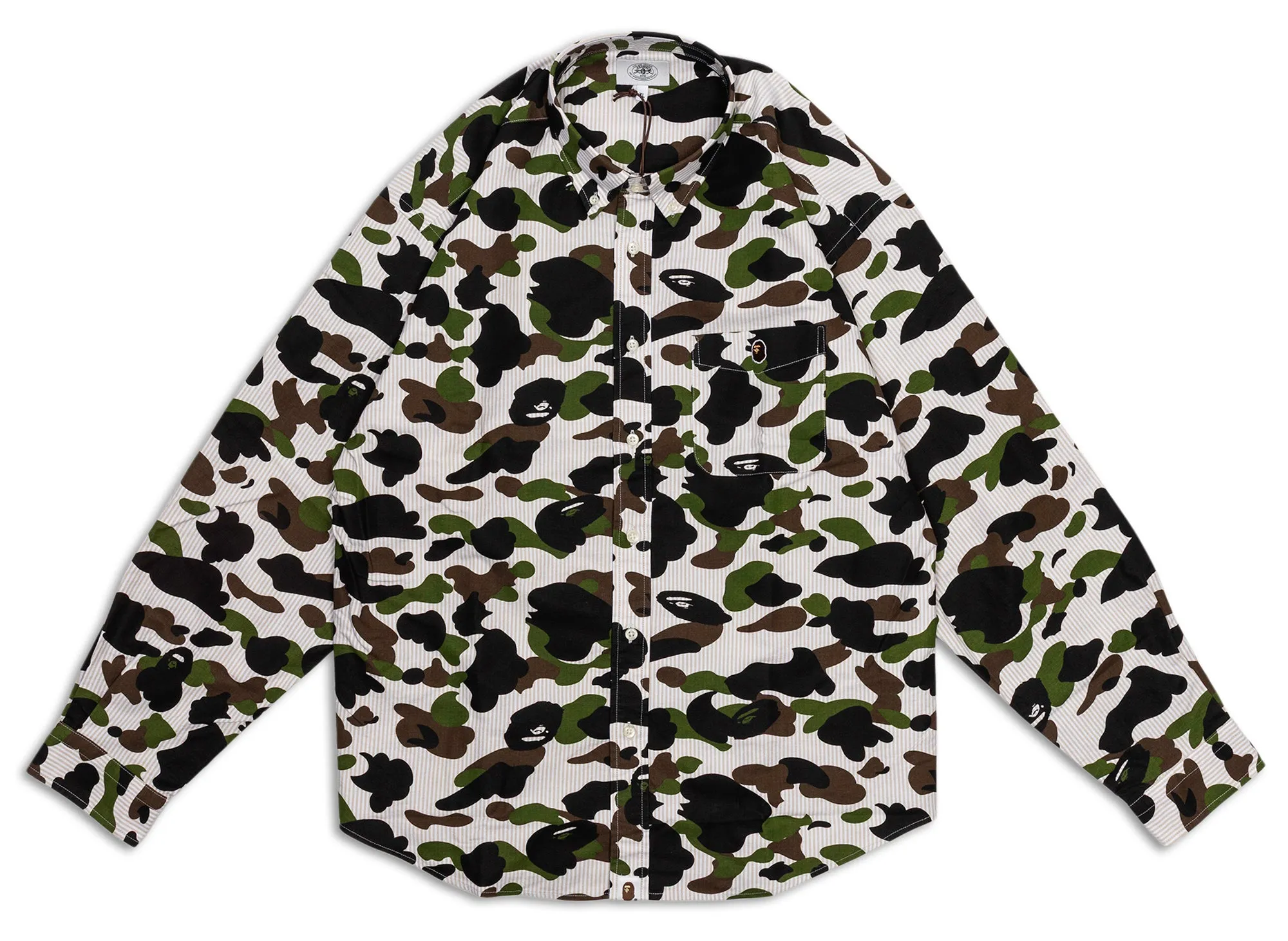 A Bathing Ape 1st Camo Stripe Relaxed Fit L/S Shirt xld