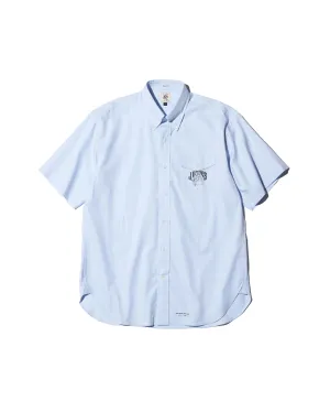AARON CHANG OXFORD SHORT SLEEVE - BLUE