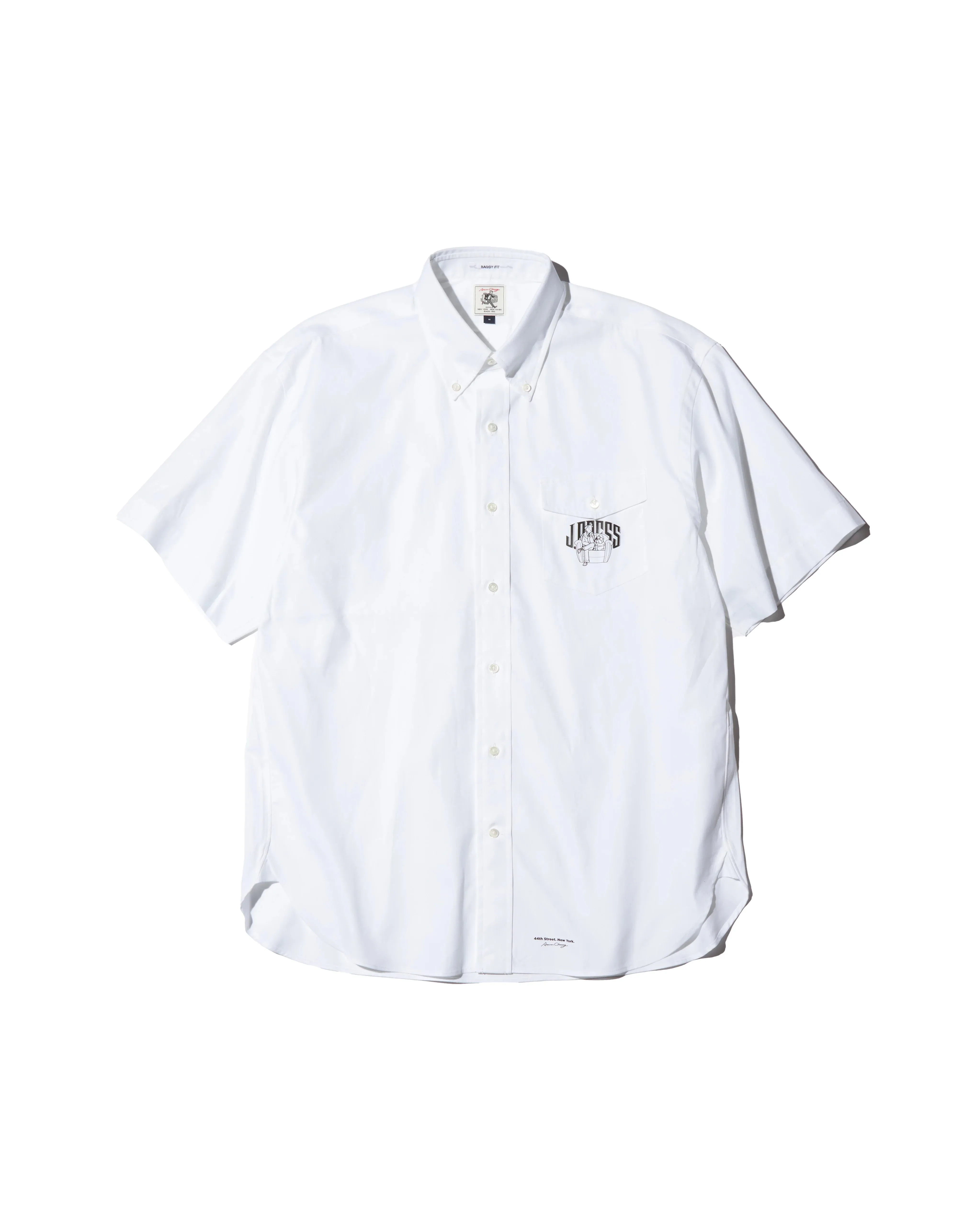AARON CHANG OXFORD SHORT SLEEVE - WHITE