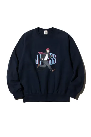 AARON CHANG RUNNING "IVY BOY" SWEATSHIRT - NAVY