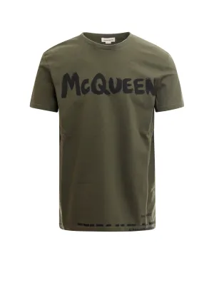 Alexander McQueen Logo Printed Crewneck T-Shirt