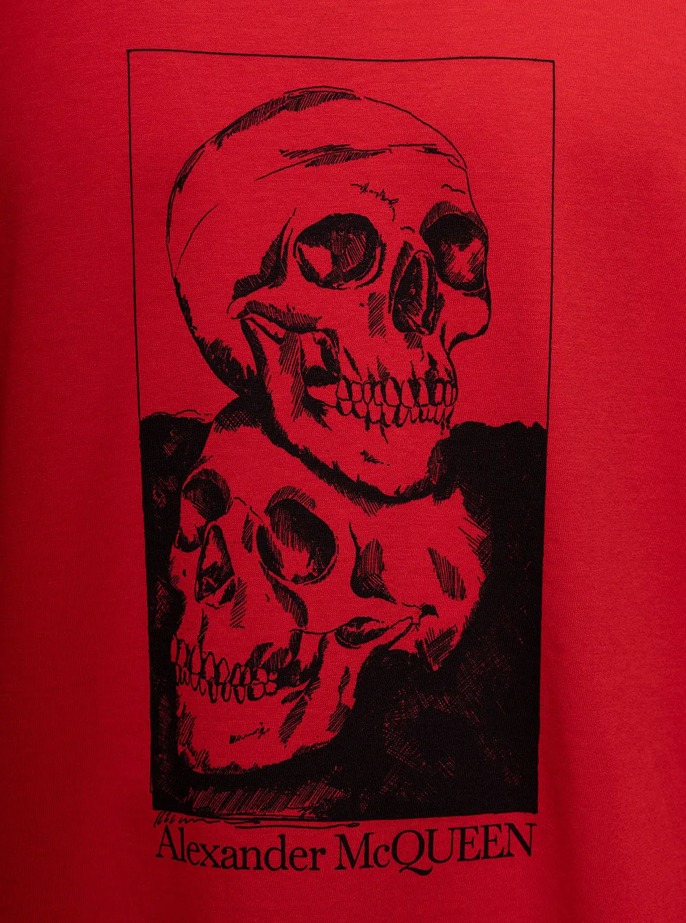 Alexander McQueen Skull Printed Crewneck T-Shirt