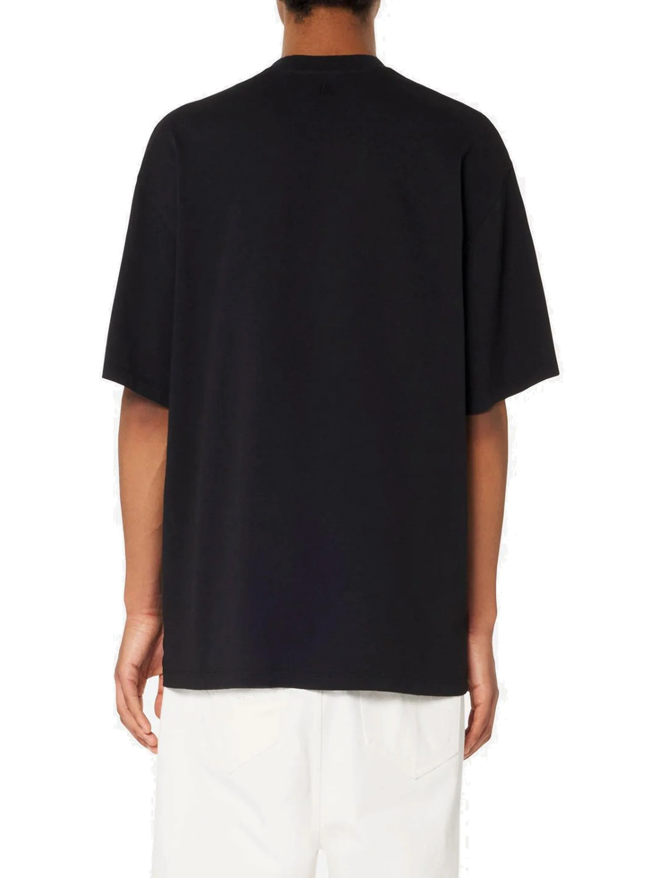 AMI Logo Printed Crewneck T-Shirt