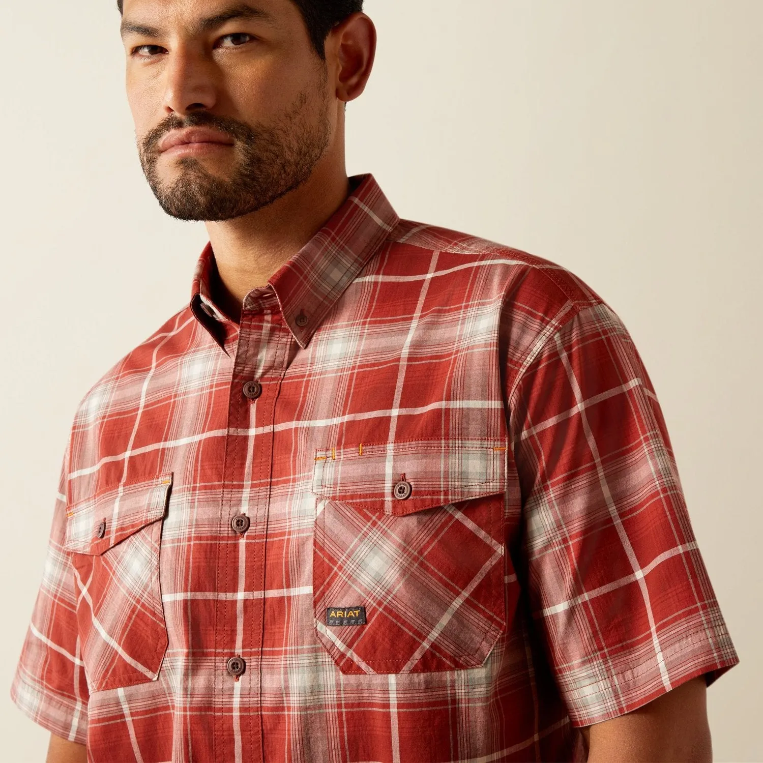 Ariat Men's Made Tough Durastretch Button-Down Short Sleeve Work Shirt