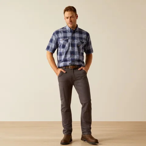 Ariat Men's Made Tough Durastretch Button-Down Short Sleeve Work Shirt
