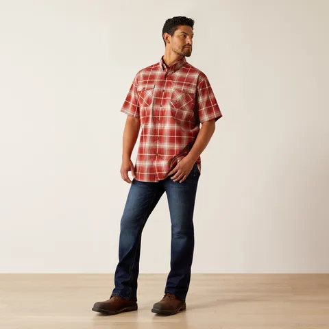 Ariat Men's Made Tough Durastretch Button-Down Short Sleeve Work Shirt