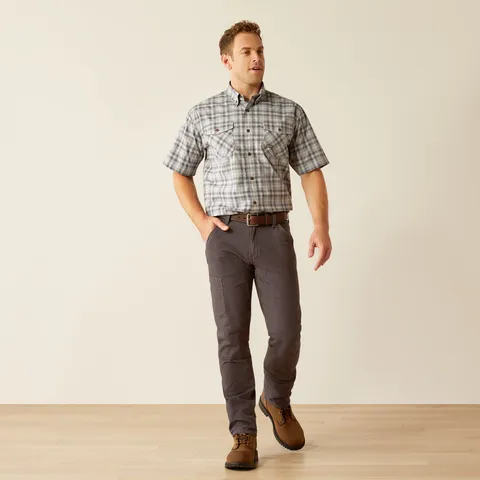 Ariat Men's Made Tough Durastretch Button-Down Short Sleeve Work Shirt