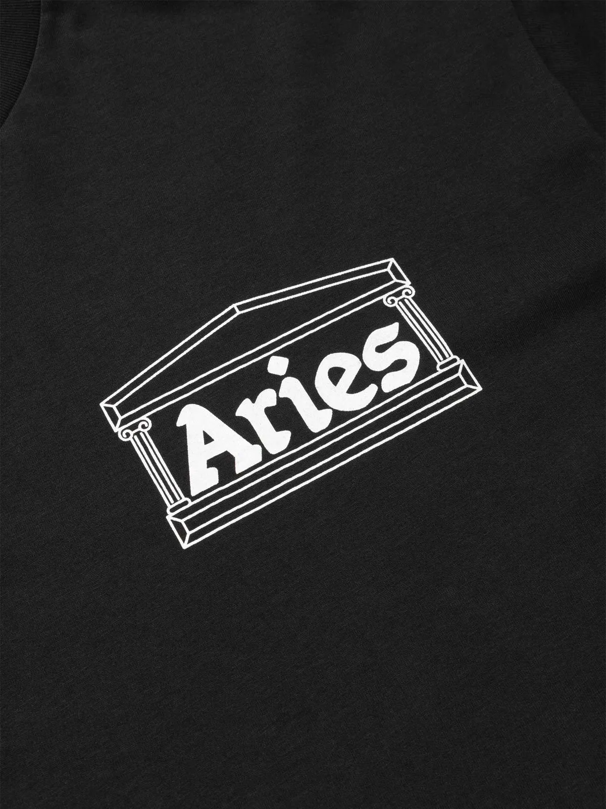 Aries Logo Printed Crewneck T-Shirt