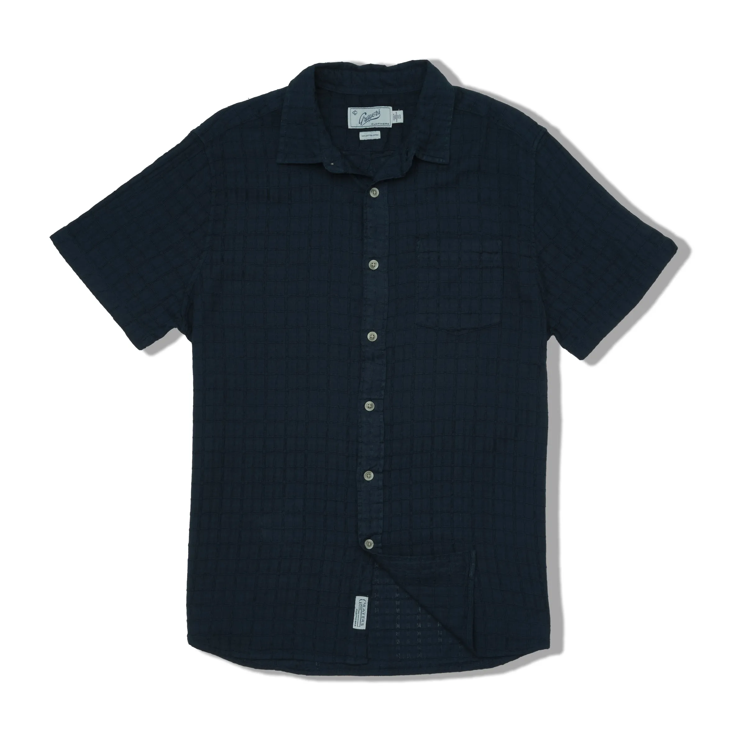 Bamboo Dobby Short Sleeve Shirt - Blue Wing Teal