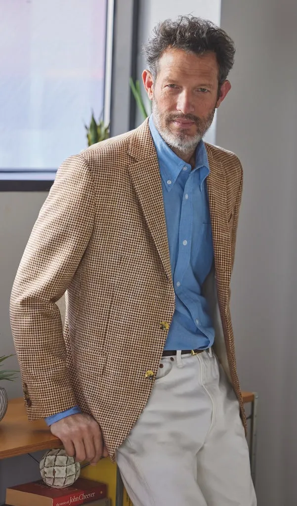 BLUE COTTON CHAMBRAY SHIRT