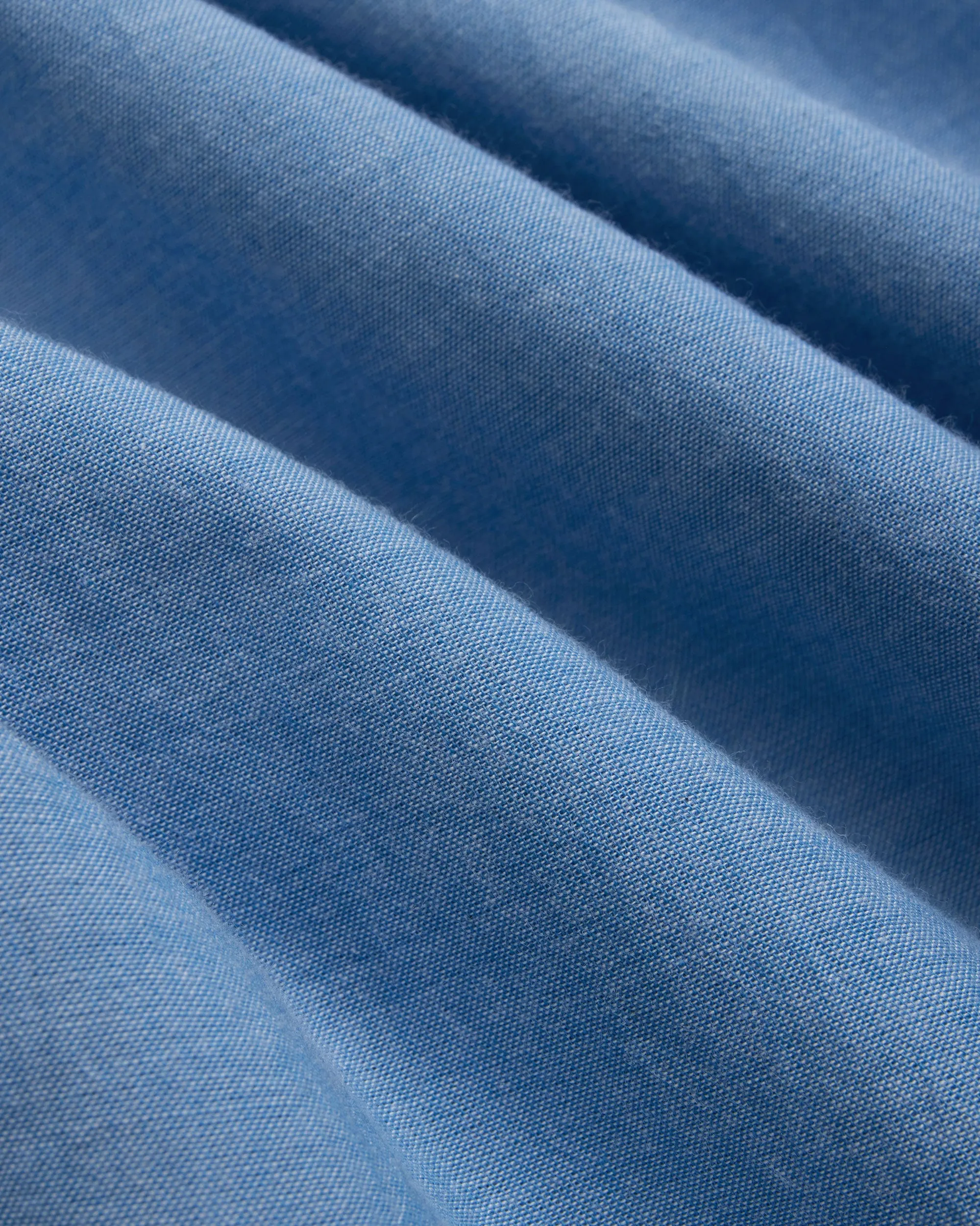 BLUE COTTON CHAMBRAY SHIRT