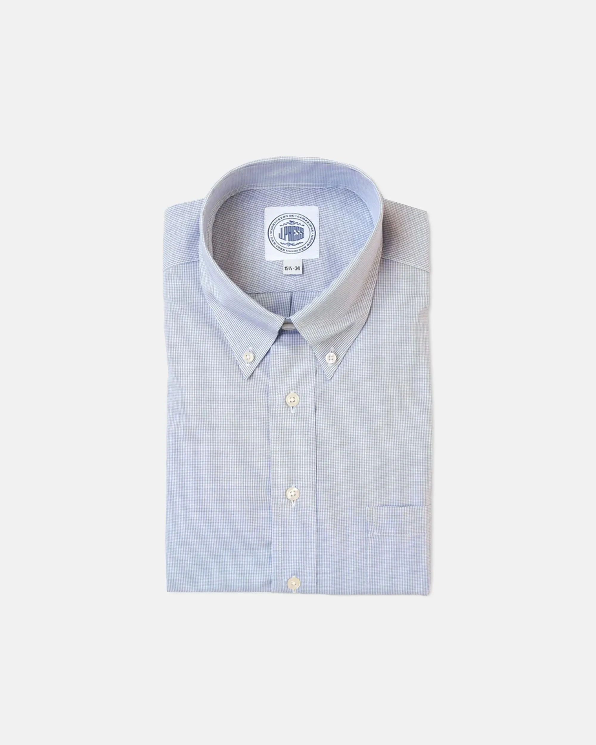 BLUE MINI TATTERSALL DRESS SHIRT