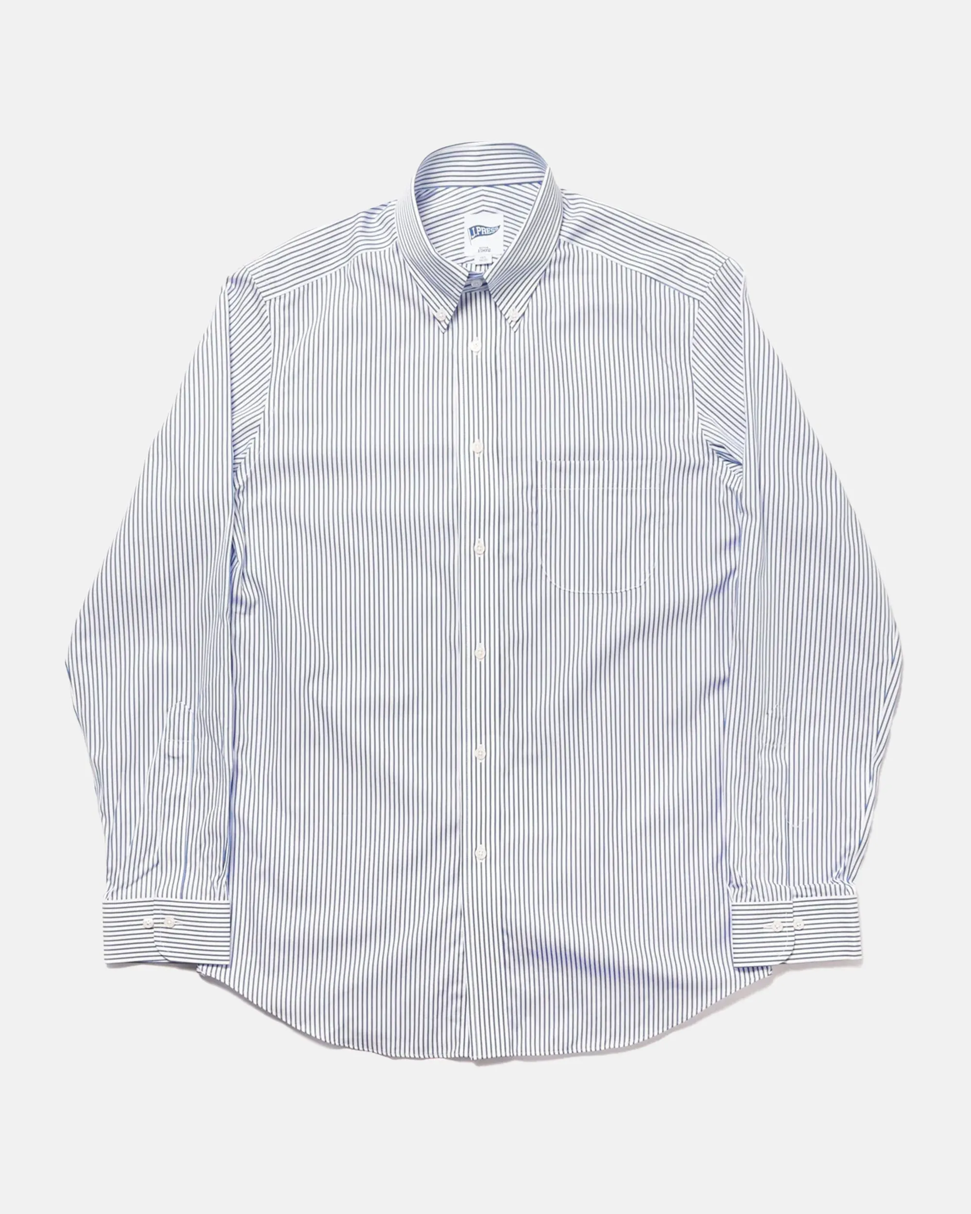 BLUE REGENT STRIPE BUTTON DOWN SHIRT - TRIM FIT