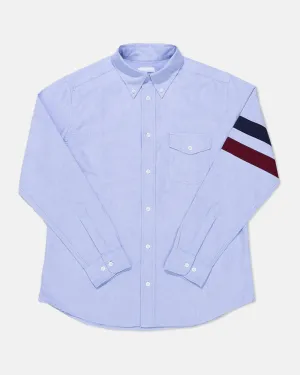 BLUE SLEEVE STRIPE OXFORD SHIRT