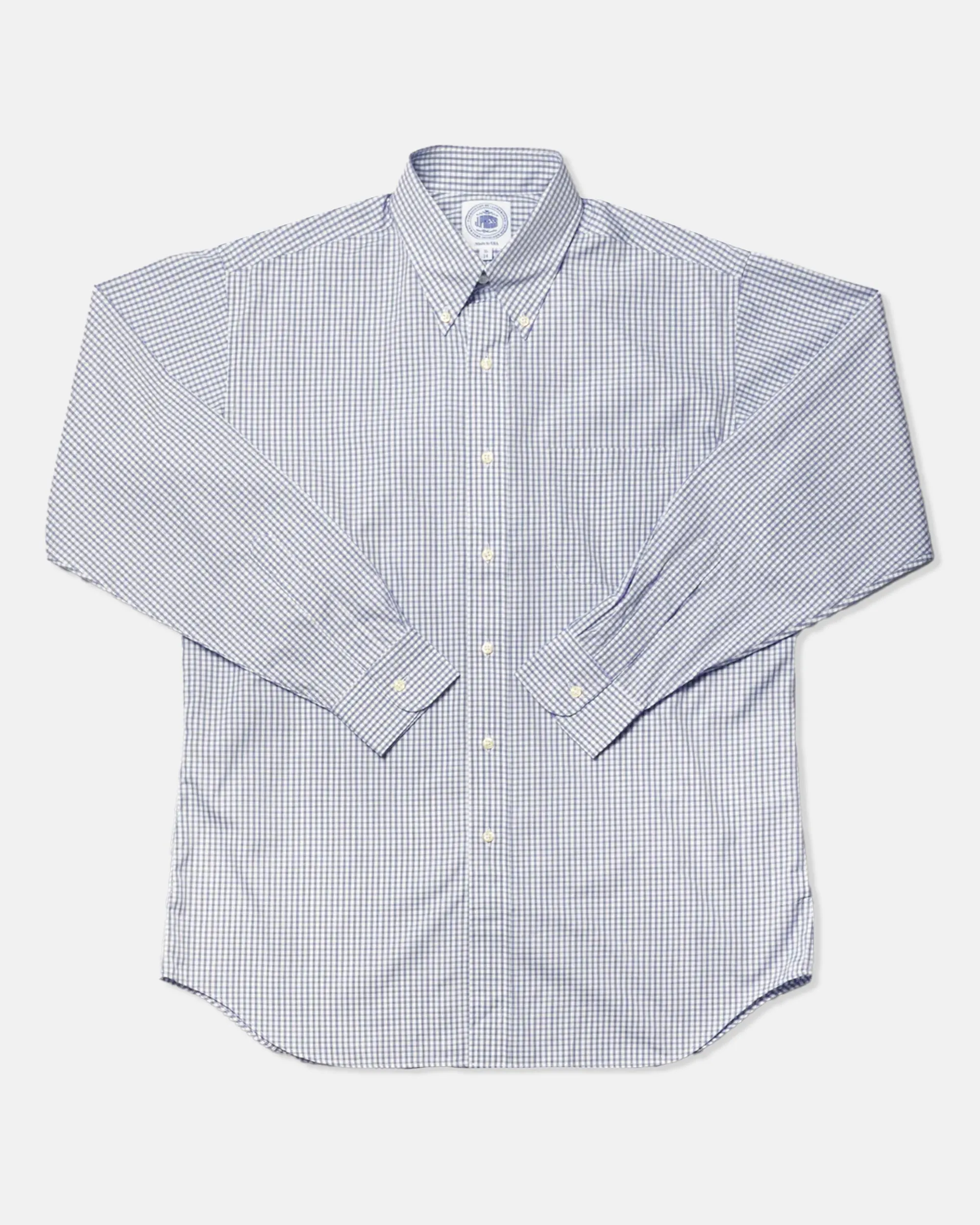 BLUE TATTERSALL DRESS SHIRT
