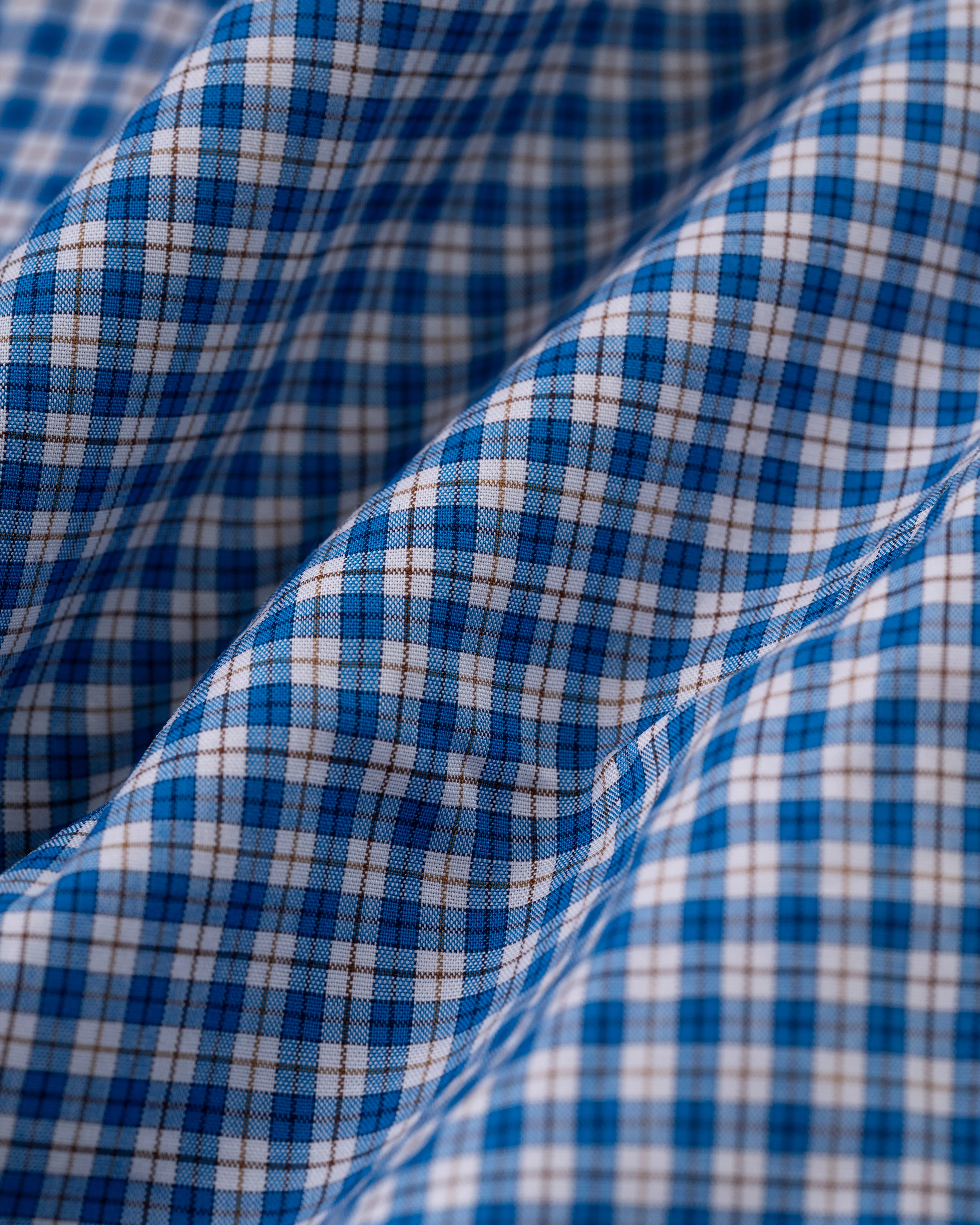 BLUE/BROWN CHECK SHIRT