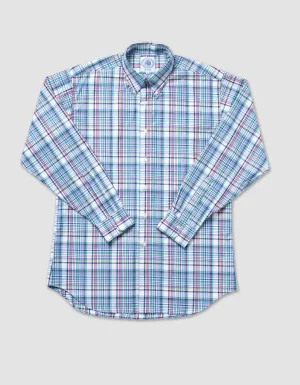 BLUE/GREEN/RED PLAID SHIRT