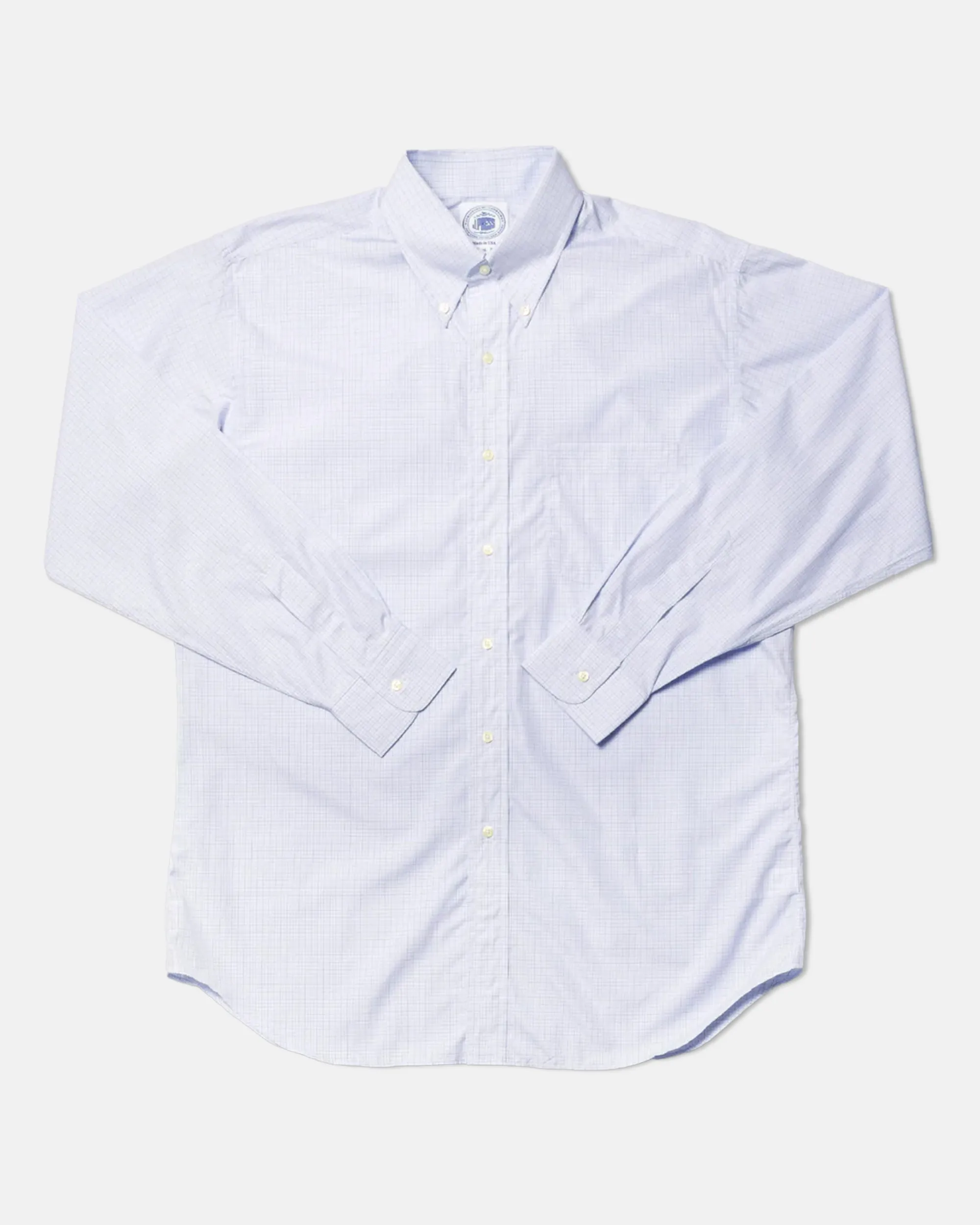 BLUE/NAVY TATTERSALL DRESS SHIRT