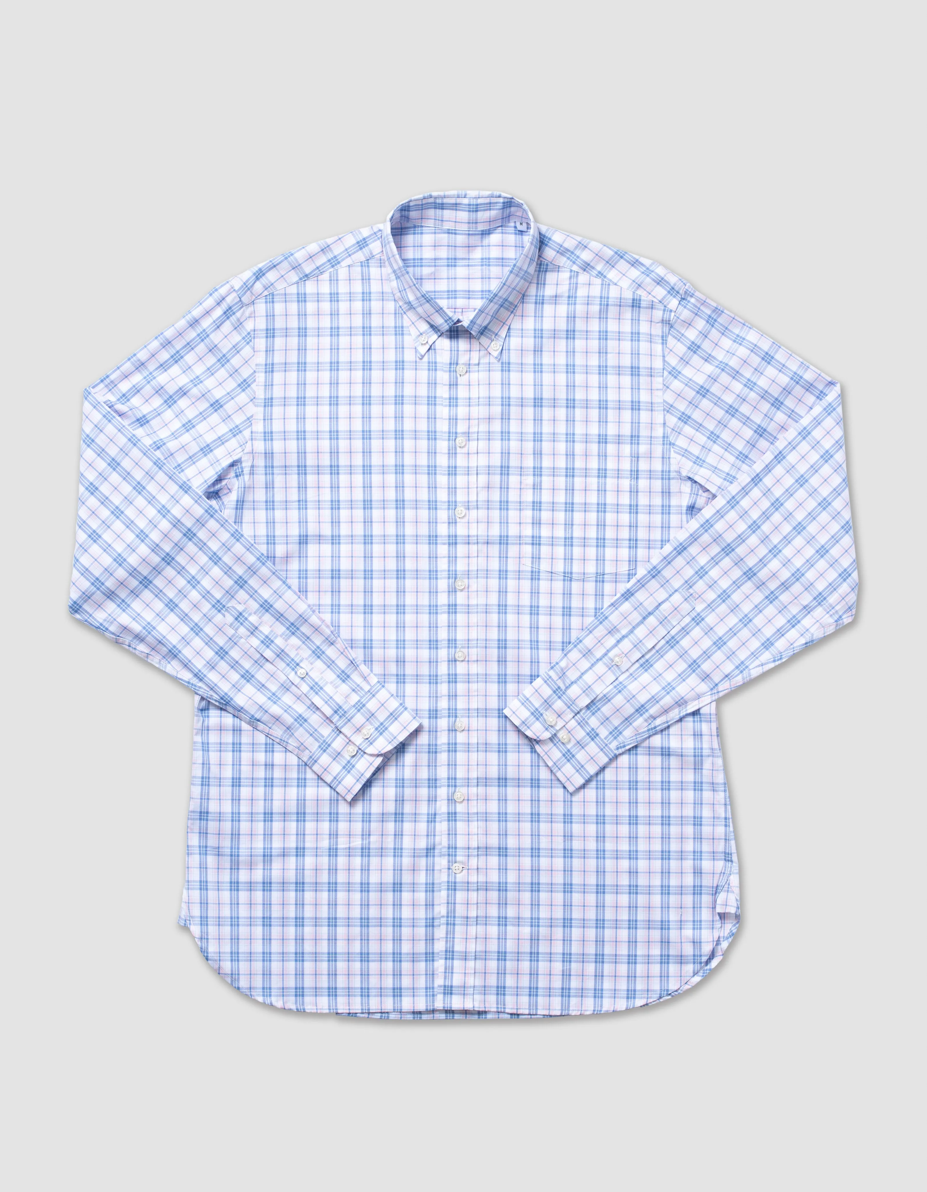 BLUE/PINK WINDOWPANE SHIR