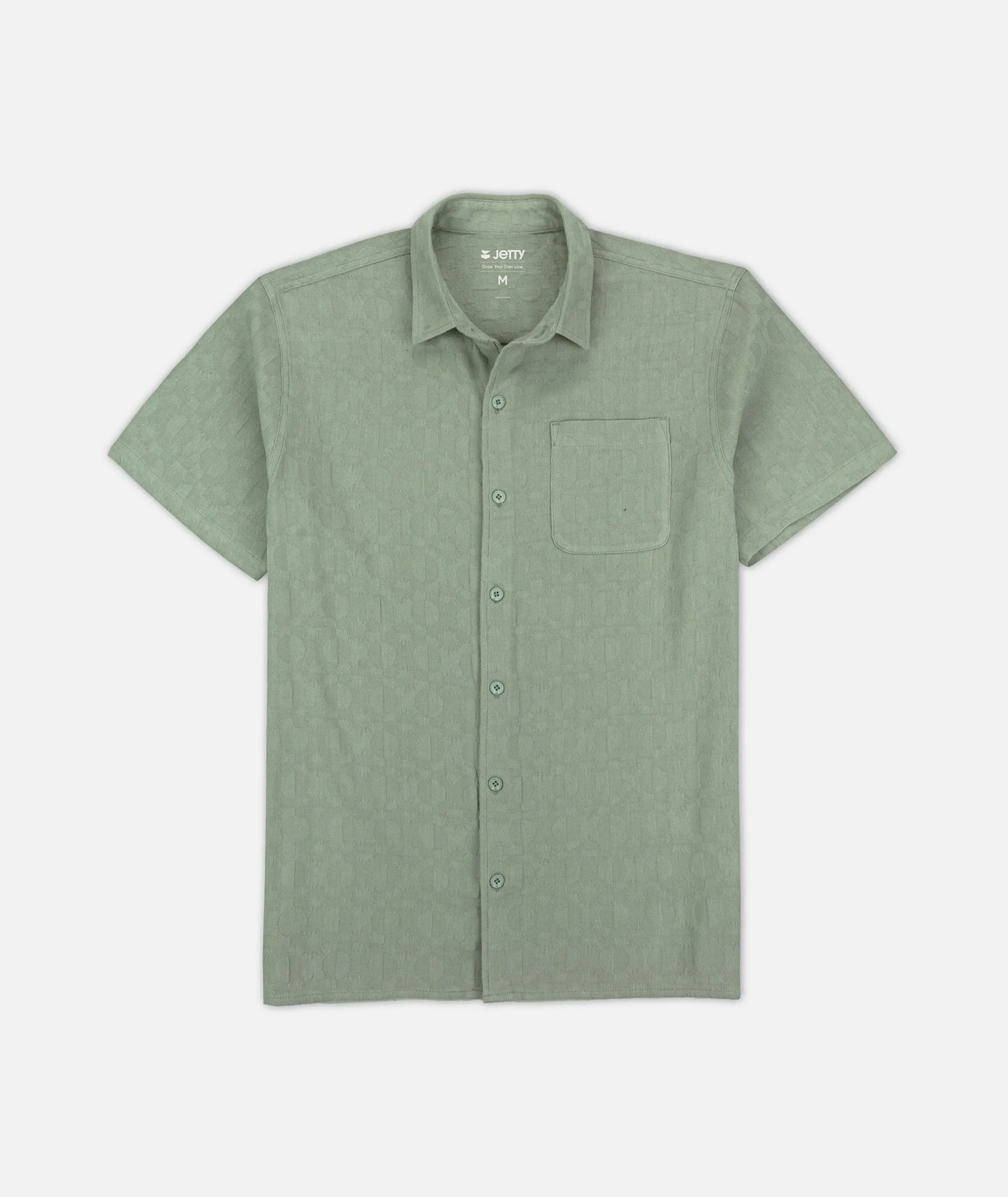 Breeze Jacquard Shirt - Sage Green