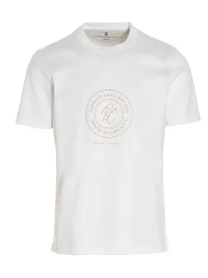 Brunello Cucinelli Logo Printed Crewneck T-Shirt