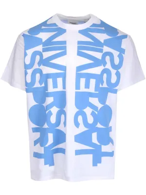 Burberry Slogan Printed Crewneck T-Shirt