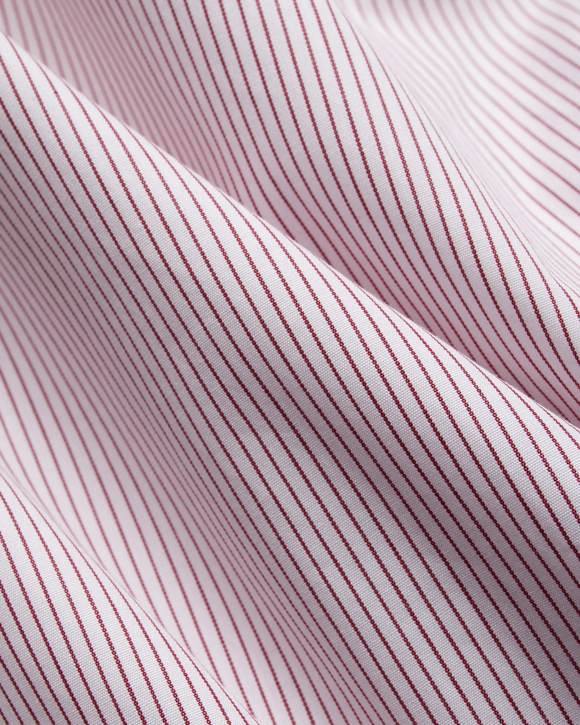 BURGUNDY HAIRLINE STRIPE DRESS SHIRT