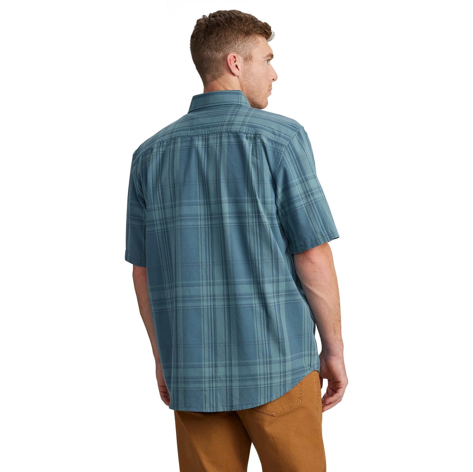 Carhartt Men's Loose Fit Midweight Button-Down Short Sleeve Work Shirt