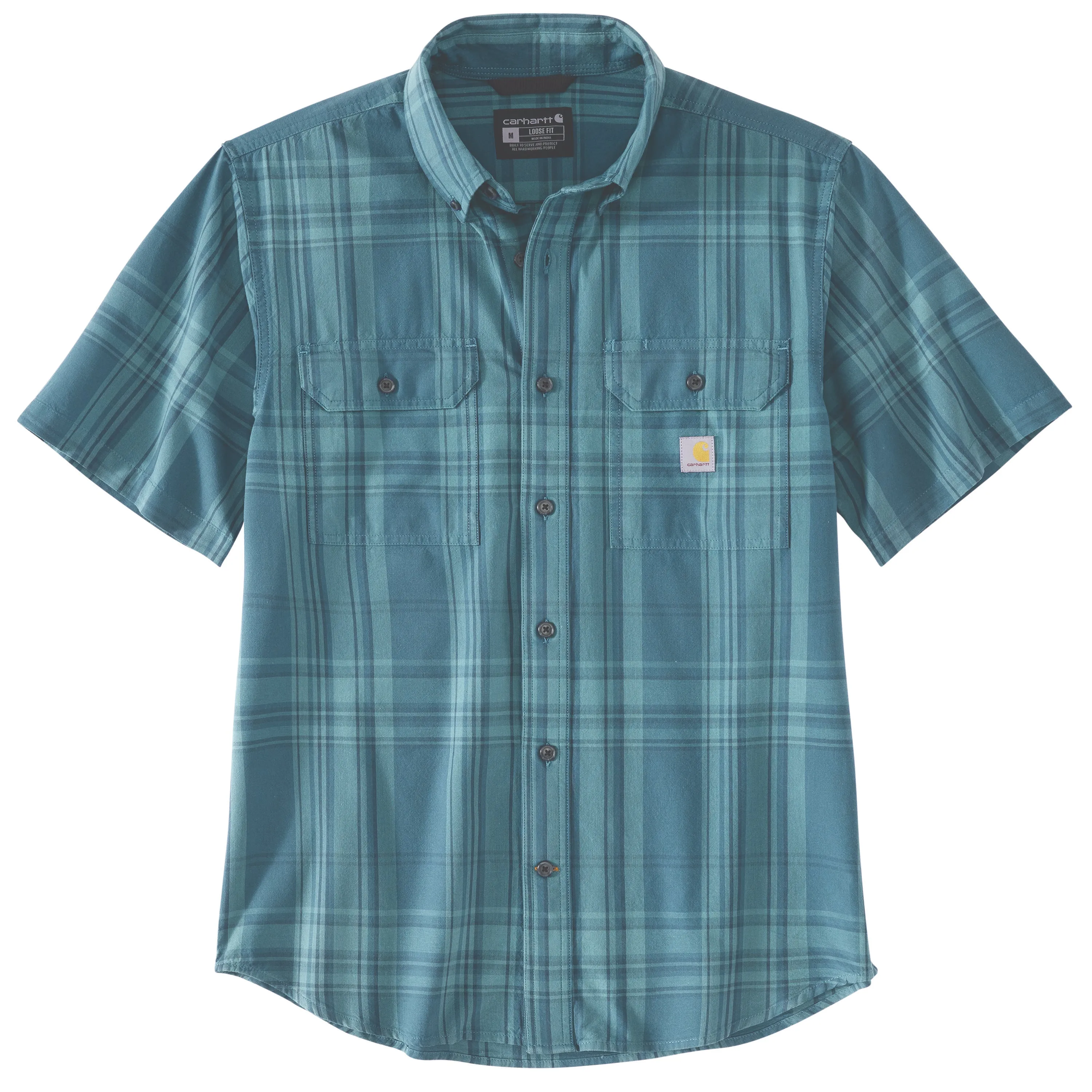 Carhartt Men's Loose Fit Midweight Button-Down Short Sleeve Work Shirt