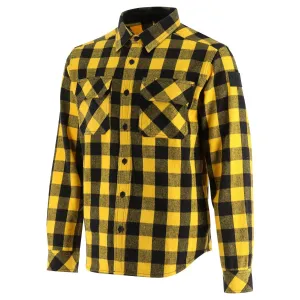 CAT Men's Buffalo Check Heavyweight Button Down Overshirt