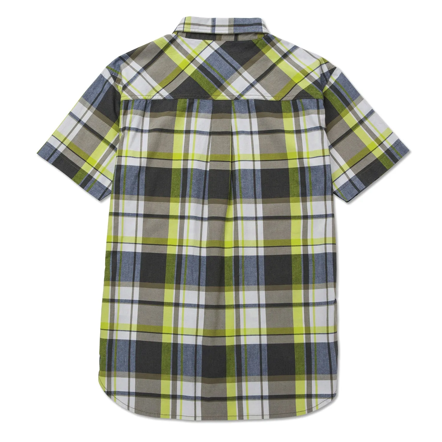 CAT Men's Plaid Button-Downp Short Sleeve Work Shirt