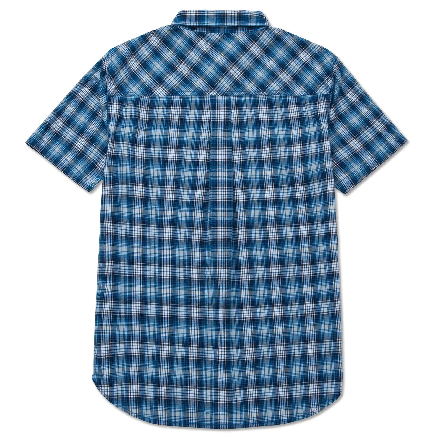 CAT Men's Plaid Button-Downp Short Sleeve Work Shirt