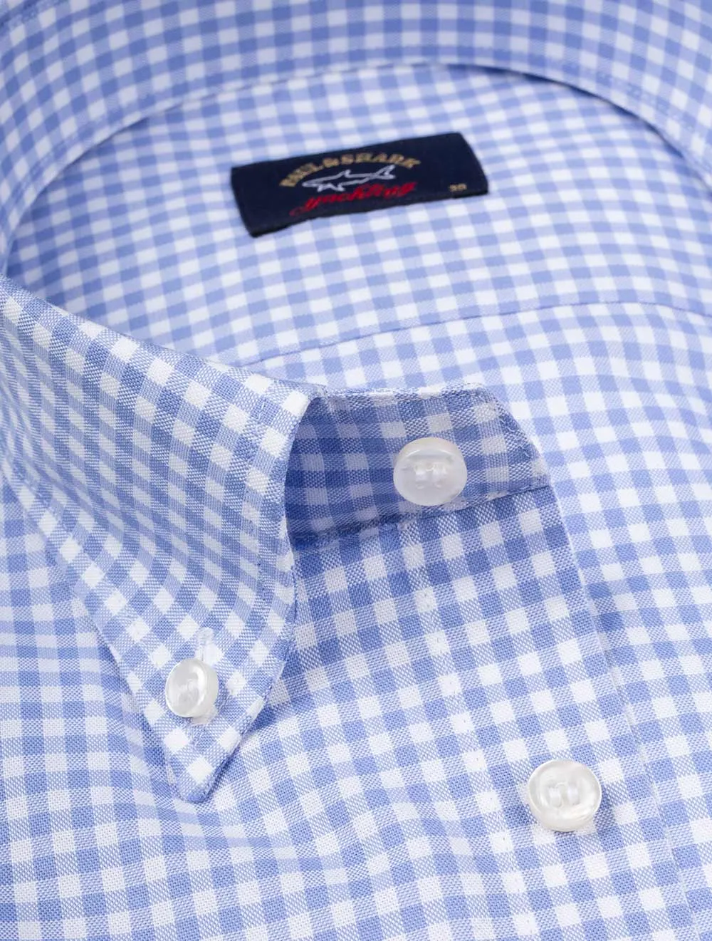 Check Buttondown Shirt Blue