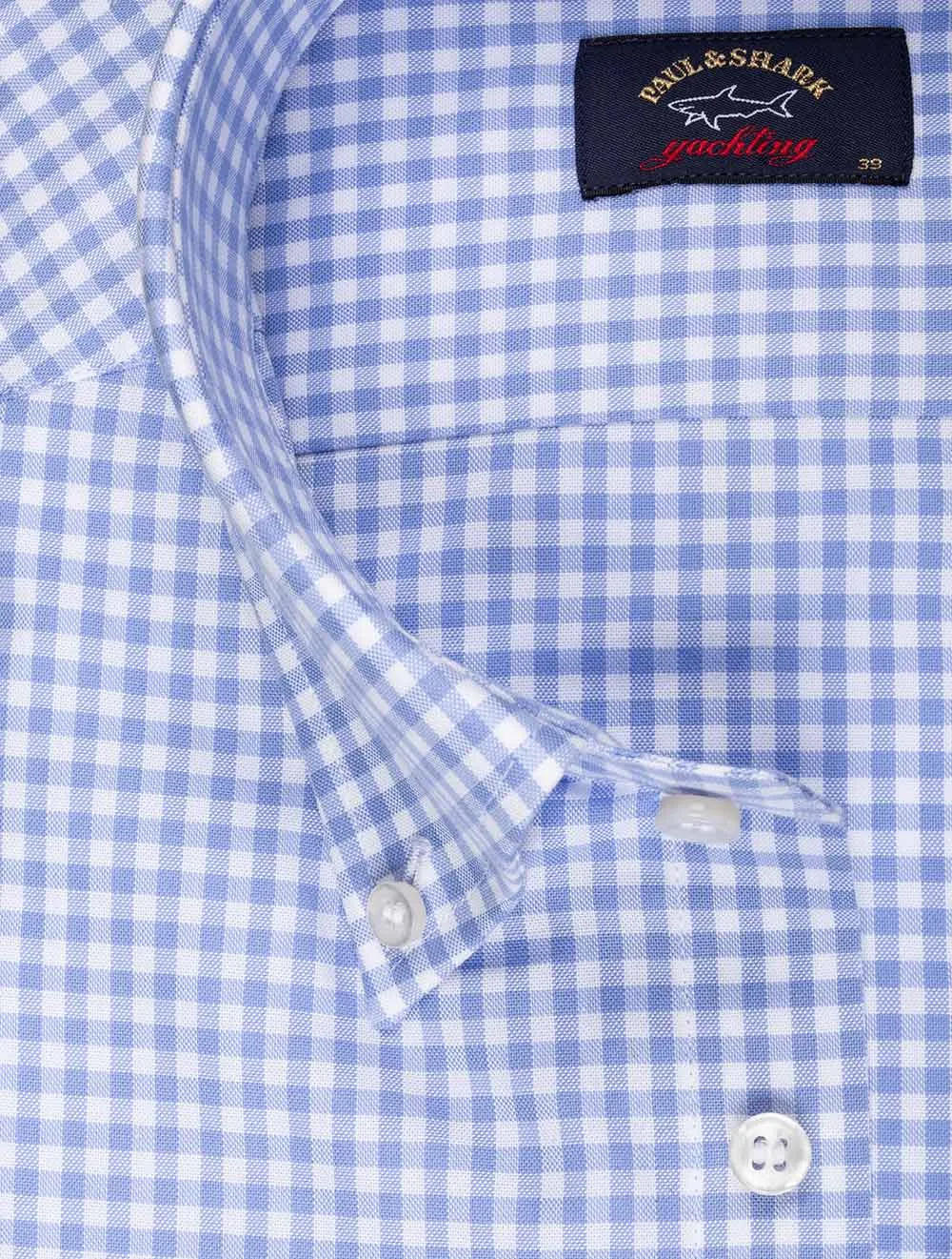 Check Buttondown Shirt Blue