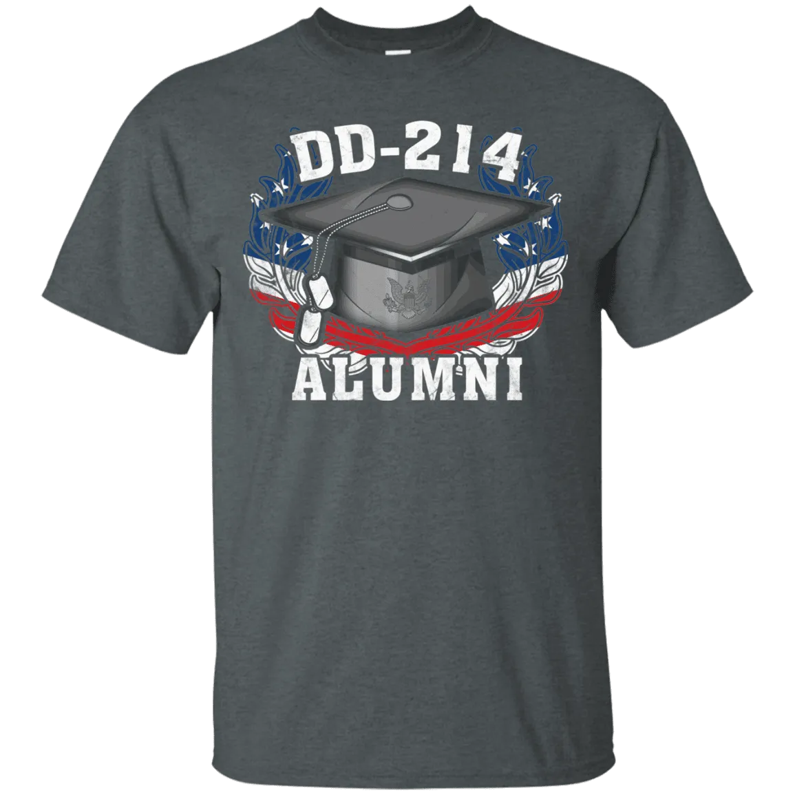 DD 214 Alumni Army Veteran Men Front T Shirts