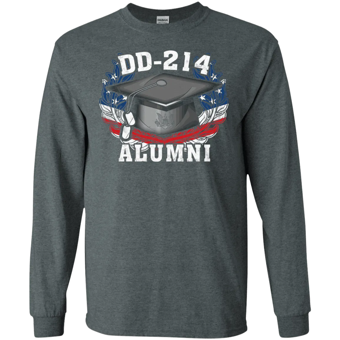 DD 214 Alumni Army Veteran Men Front T Shirts