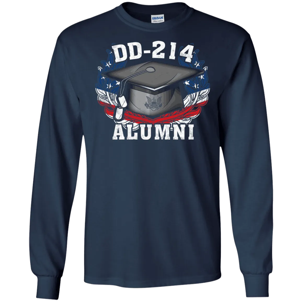 DD 214 Alumni Army Veteran Men Front T Shirts