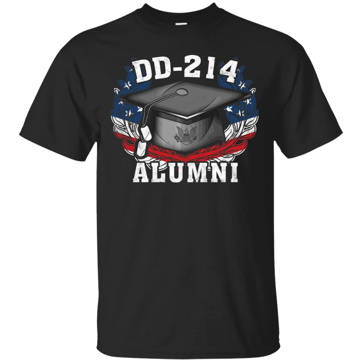 DD 214 Alumni Army Veteran Men Front T Shirts