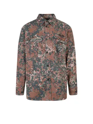 Diesel S-Roow Camouflage Printed Shirt