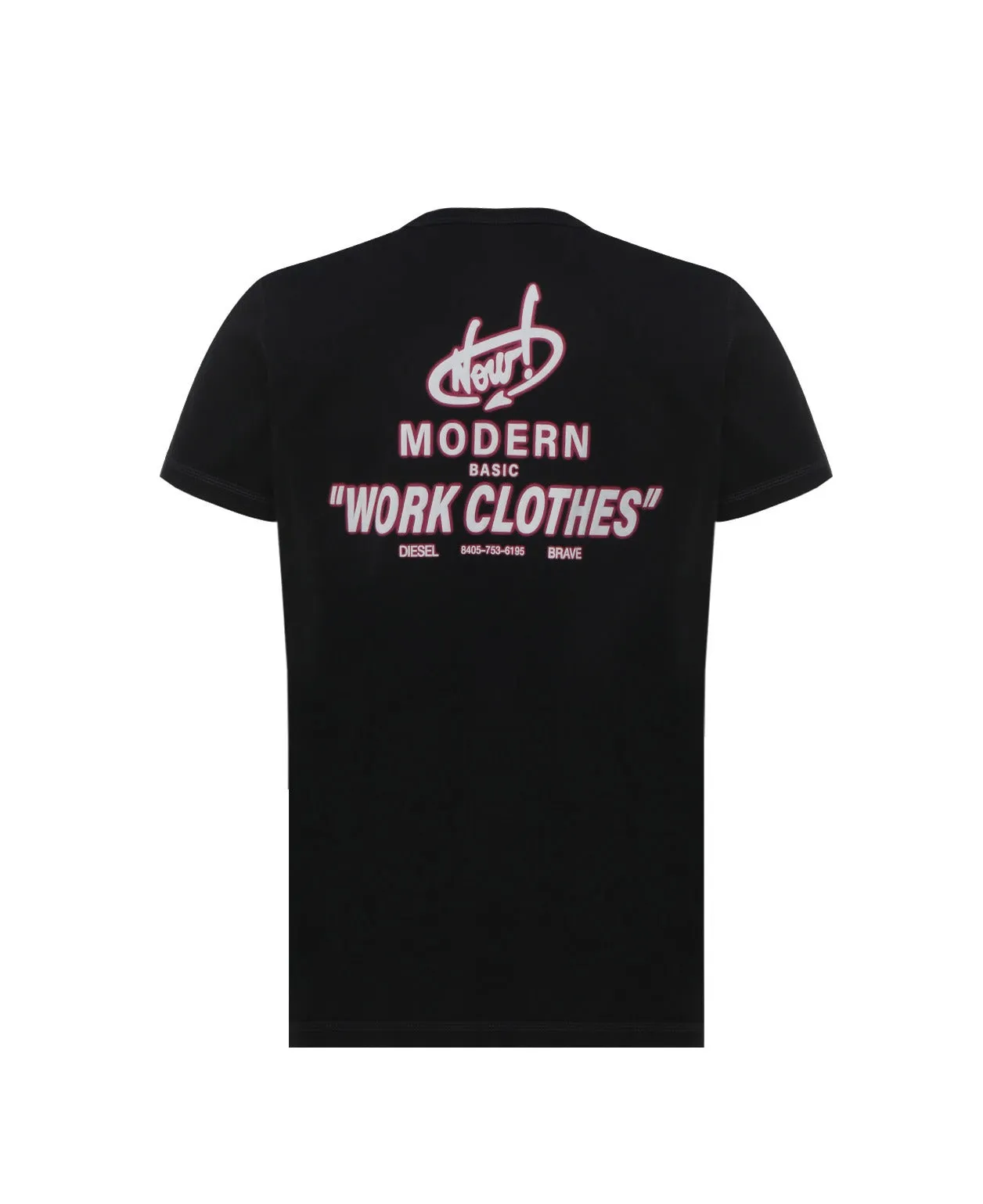 Diesel T-Diegor Logo Printed Crewneck T-Shirt