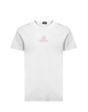 Diesel T-Diegor Logo Printed Crewneck T-Shirt