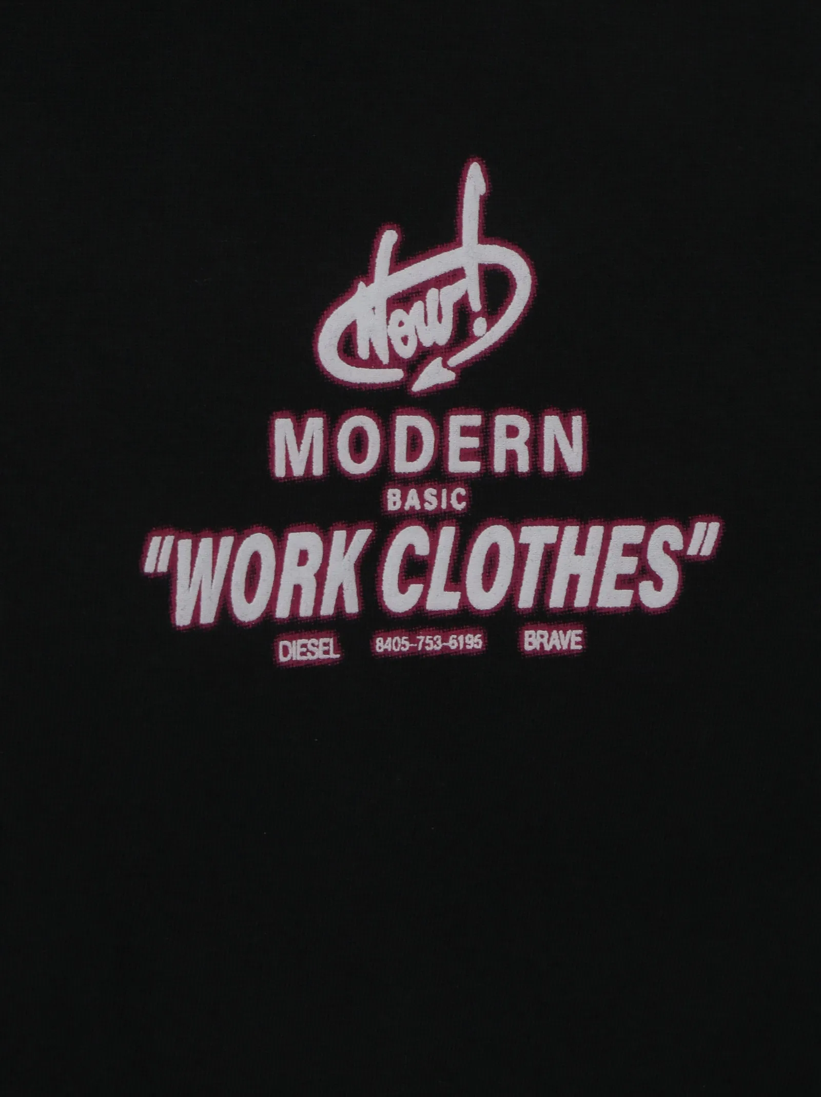 Diesel T-Diegor Logo Printed Crewneck T-Shirt