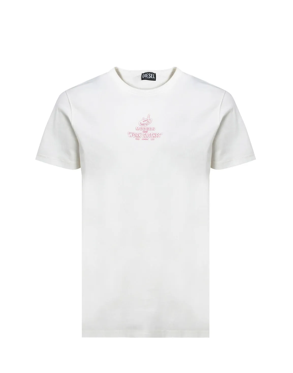 Diesel T-Diegor Logo Printed Crewneck T-Shirt
