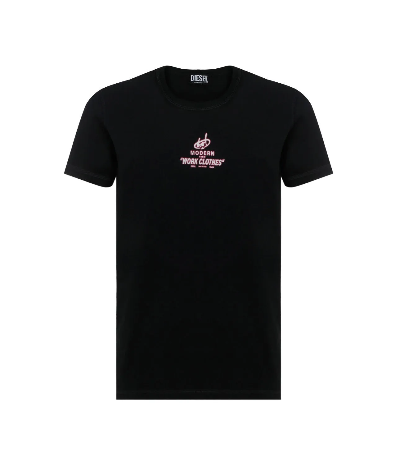 Diesel T-Diegor Logo Printed Crewneck T-Shirt
