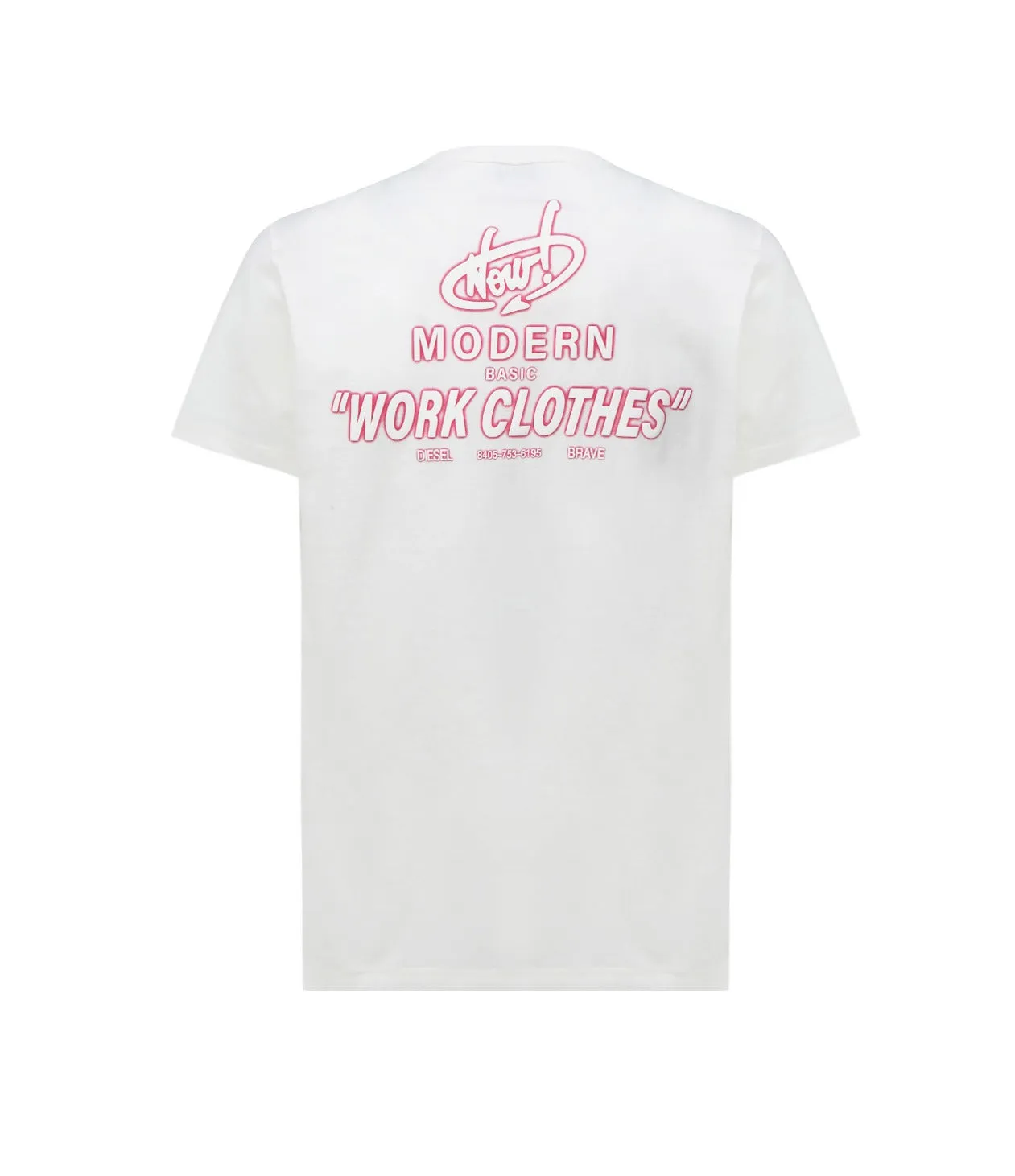 Diesel T-Diegor Logo Printed Crewneck T-Shirt