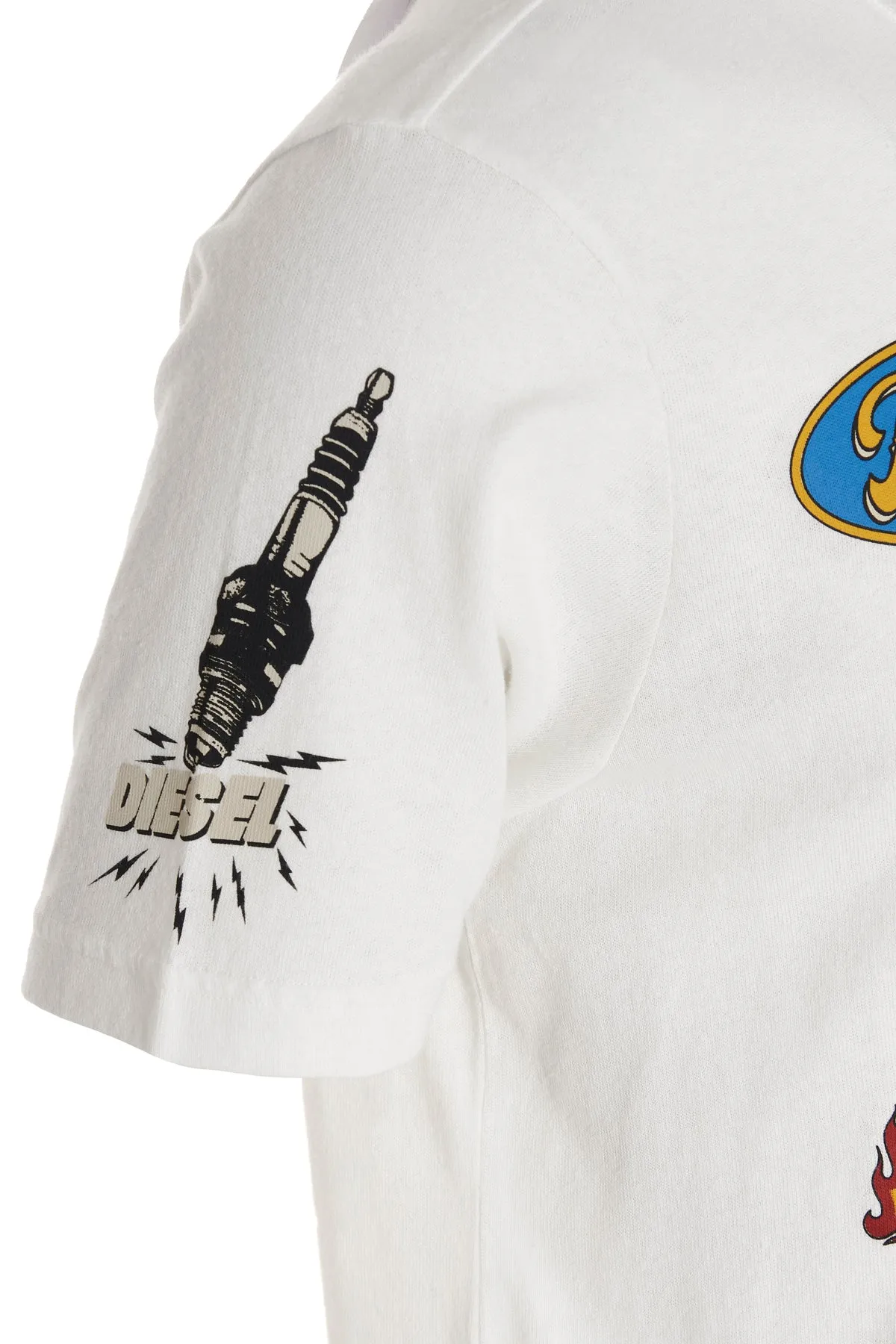 Diesel T-Just Logo Printed Crewneck T-Shirt