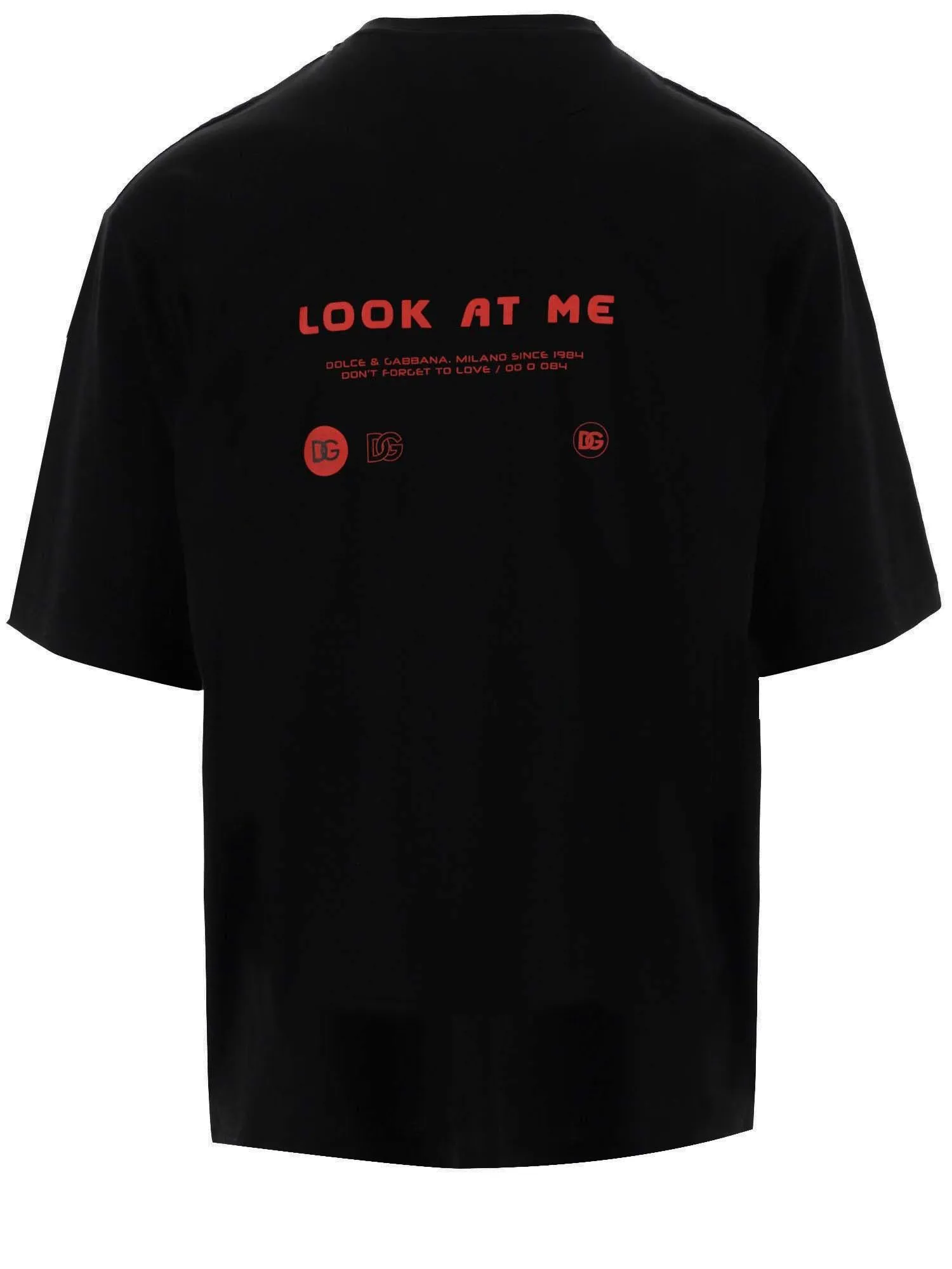 Dolce & Gabbana Eyes Talk Printed Crewneck T-Shirt